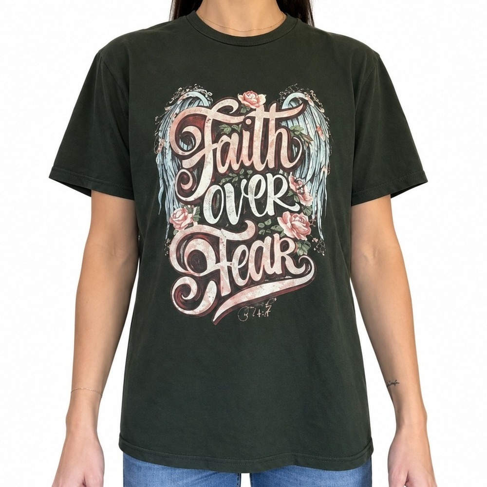 Faith Over Fear Graphic Short Sleeve Tee